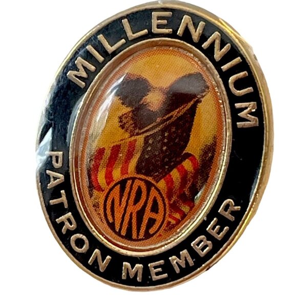 NRA Millennium Patron Member Lapel Pin Tie Tack National Rifle Association A551 - Picture 1 of 5